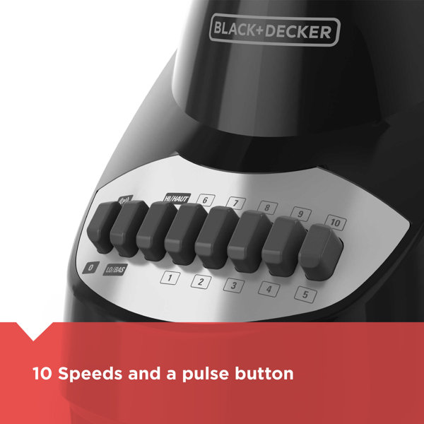 Black + Decker Crush Master 10Speed, Black Countertop Blender